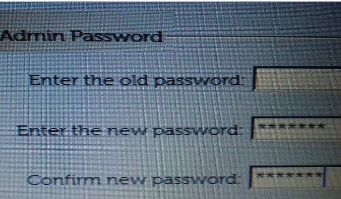 dell admim password